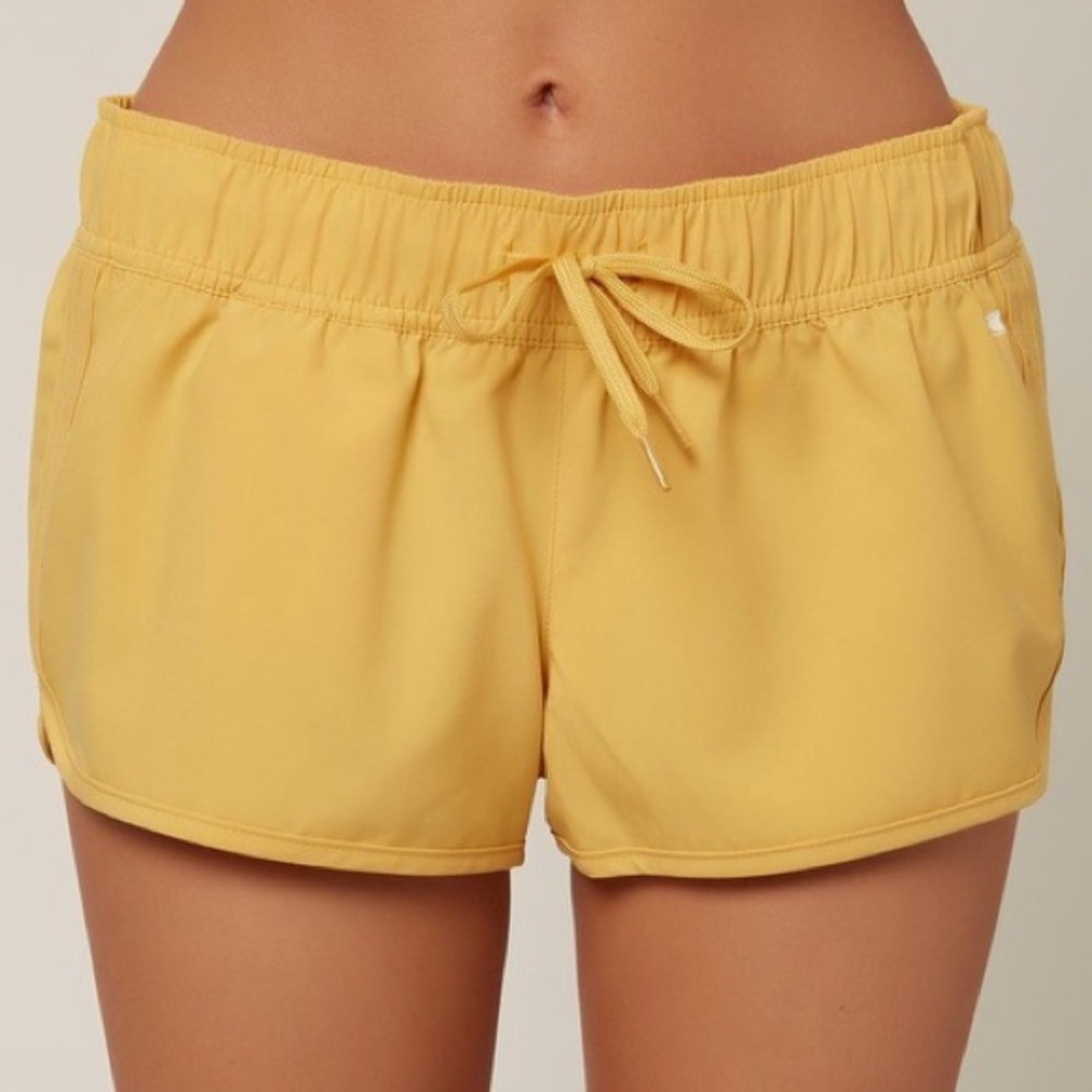 O'Neill Yellow Women's Athletic Shorts
